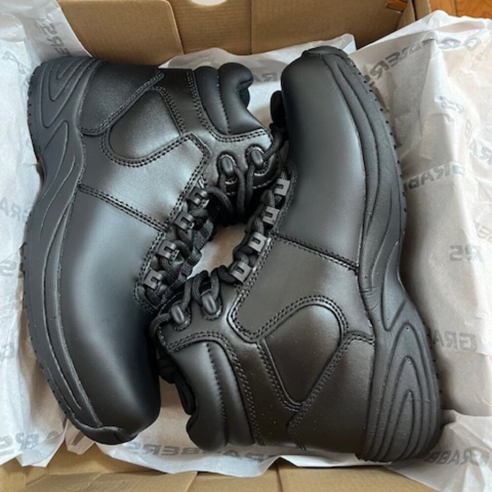 Grabbers Slip Resistant Footwear / Work, Hike, women's size 8m Color Black